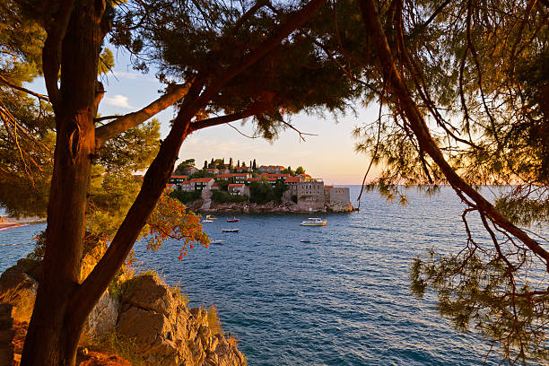 istock Island Sveti Stefan - Montenegro 622204380