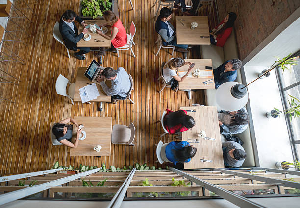 istock People eating at a restaurant 622206924