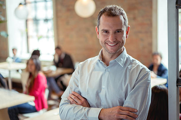 istock Business owner running a restaurant 622207076