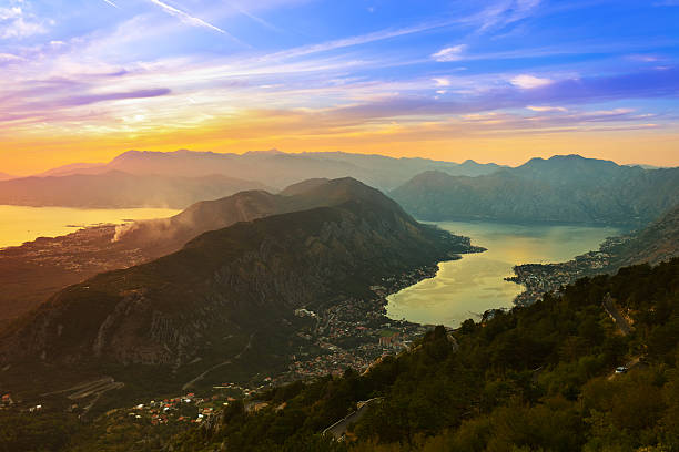 istock Kotor Bay on sunset - Montenegro 622207198