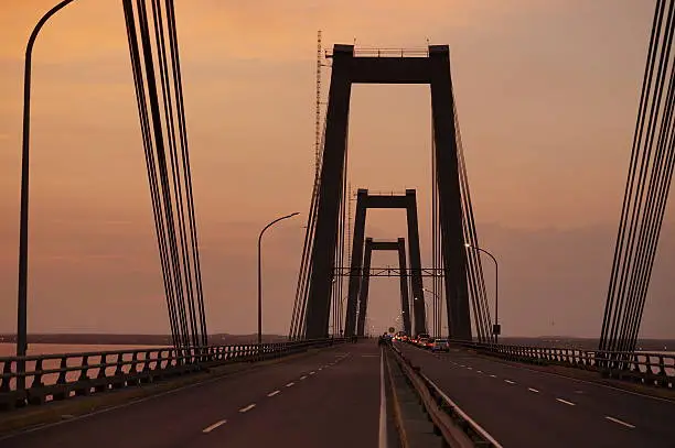 The bridge over the lake of Maracaibo, has an extension of 8,510 mt