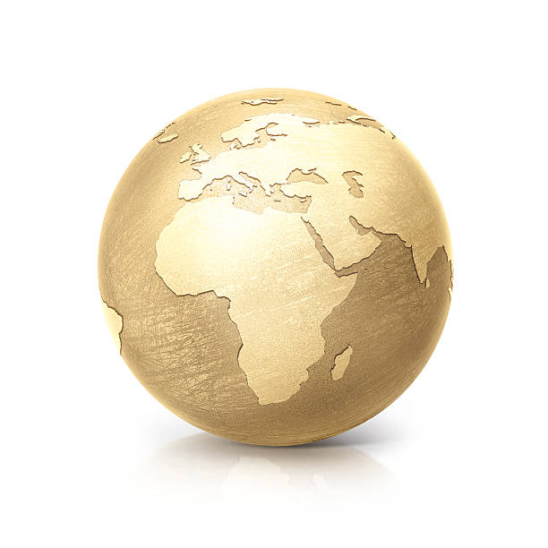 istock brass globe 3D illustration europe and africa map 622211574