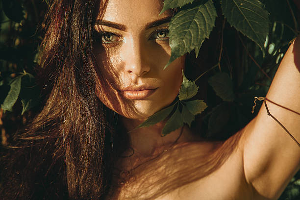 istock Sensual young girl outdoors in the forest 622215502
