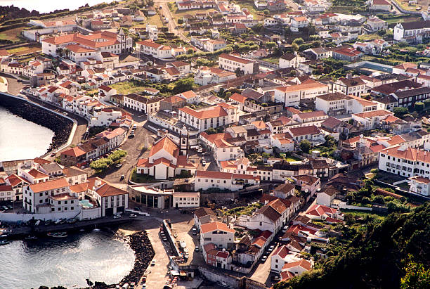São Jorge Island - City of Velas stock photo