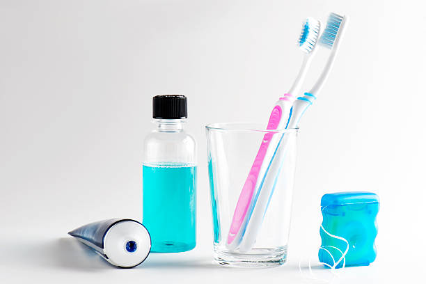 치아용 장비  - toothbrush dental hygiene glass dental equipment 뉴스 사진 이미지