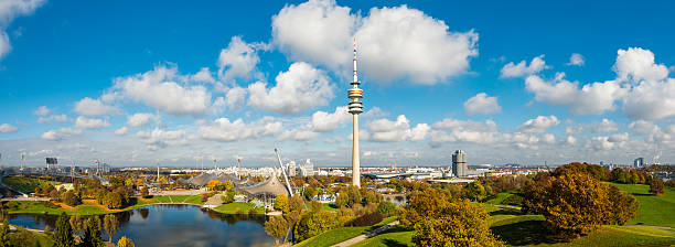 뮌헨 파노라마 - munich germany city panoramic 뉴스 사진 이미지