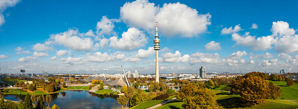 monachium panorama - munich germany city panoramic zdjęcia i obrazy z banku zdjęć