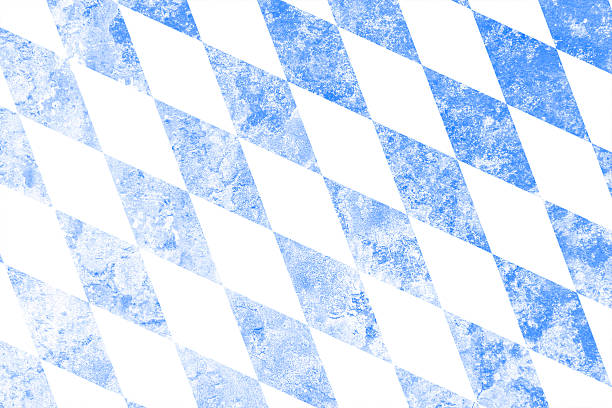 Flag of Bavaria Flag of Bavaria with faded grunge effect and copy space, perfect for backgrounds and design. bavaria stock pictures, royalty-free photos & images