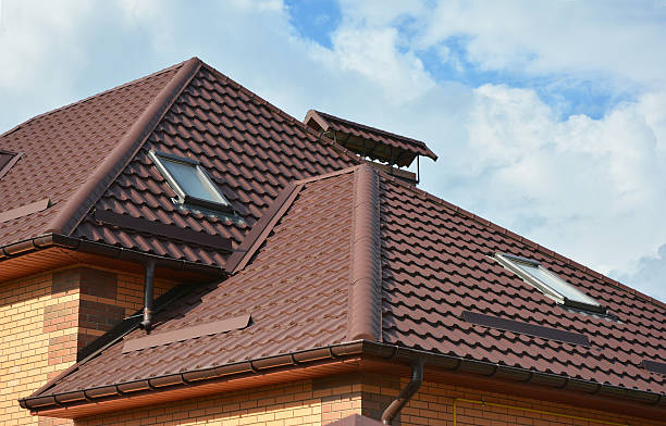 istock Attic skylights, gutter system, roof windows and roof protection 622221354