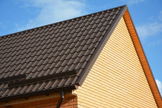 istock Roofing Construction with Roof Snow Guards 622221678