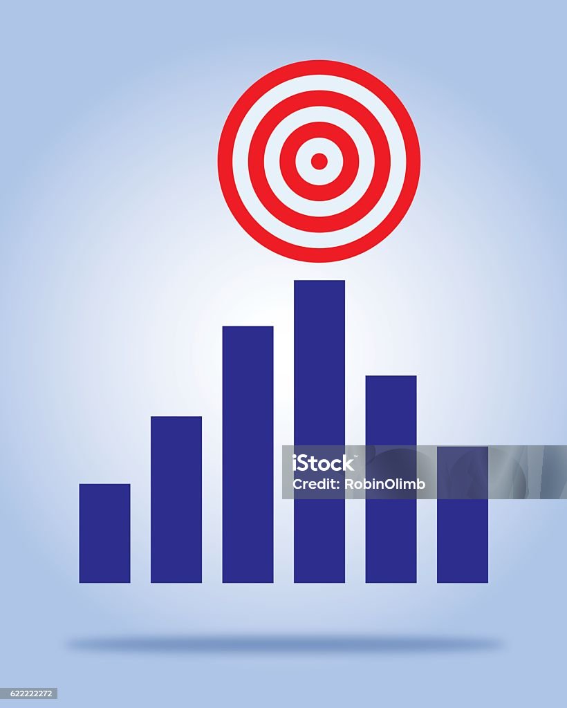 Above Target Graph Target Graph Stock Illustration - Download Image Now - Aspirations, Bar ...