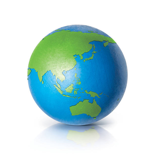 istock Color globe 3D illustration Asia & Australia map 622225368