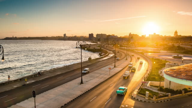 Sunrise Over Havana's Malecon Cuba