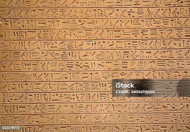 Hieroglyphs On The Wall-foton och fler bilder på Hieroglyfer - Hieroglyfer, Mur, Egyptisk kultur