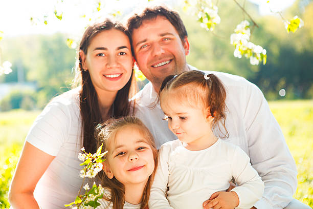 istock Happy young family with two children 622280788