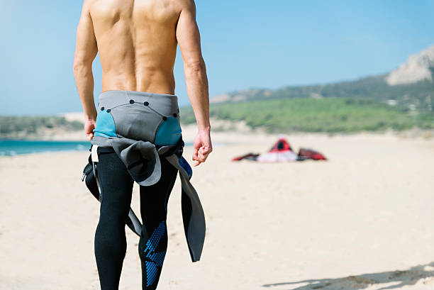 istock Portrait of handsome man kitesurfer. 622281356