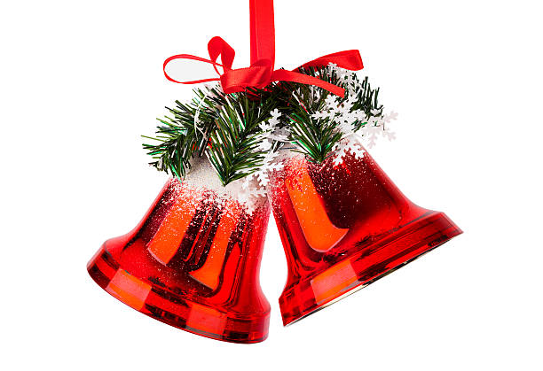 istock Christmas bells with a red bow 622283124
