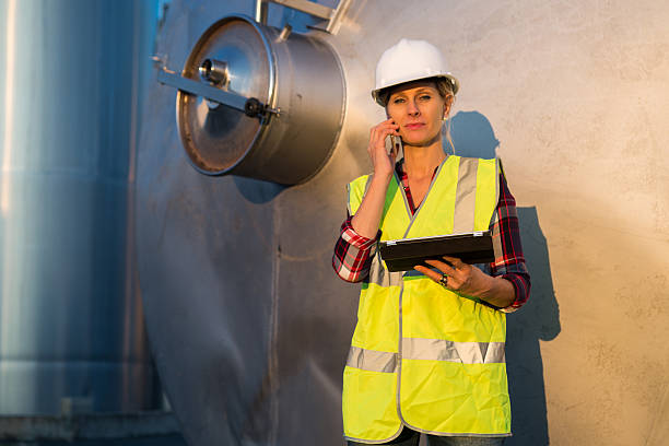 istock female engineer in contemporary winemaker factory 622285140