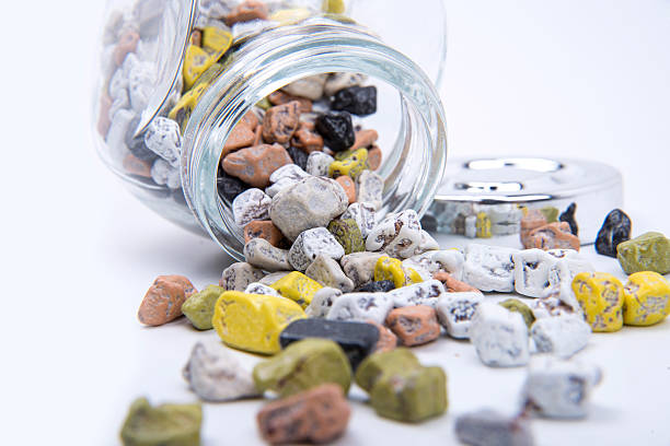 istock Chocolate Pebbles Spilling Out Of A Jar 622287886