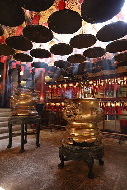 istock Incense Coils in Man Mo temple.hk 622296086