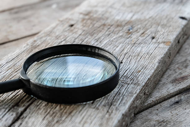 istock Close up Single Magnifying Glass 622299860