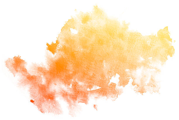 istock Abstract orange watercolor background. 622305070