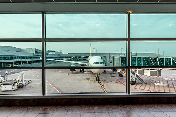 istock Modern airport passenger terminal 622305240