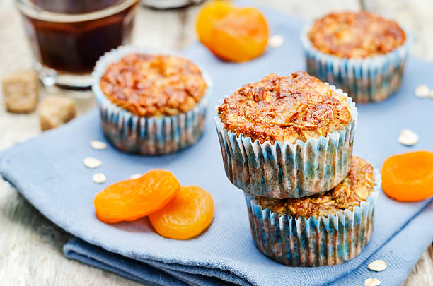 istock Greek yogurt oats dried apricots muffins 622305360