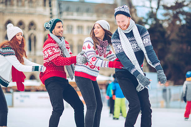 istock Christmas vacation with friends 622307812