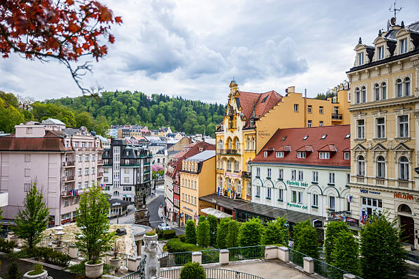 istock Karlovy Vary cityscape, Czech Republic 622308304