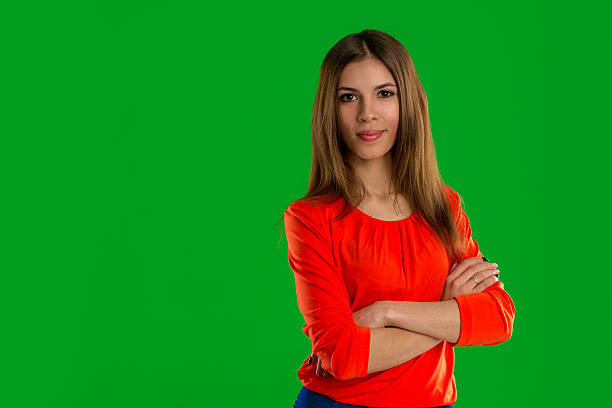istock brunette with brown eyes looking at the camera 622310720