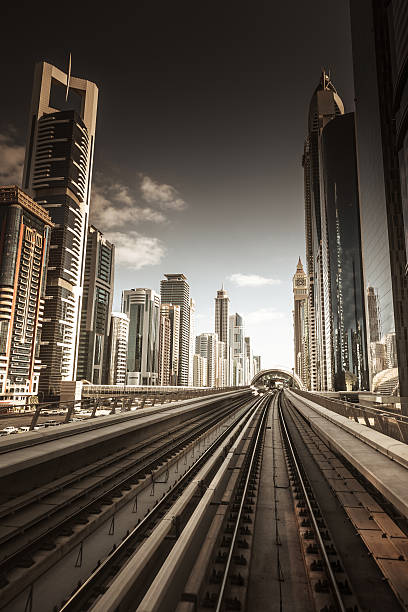 istock dubai skyline with downtown on the metro 622312552