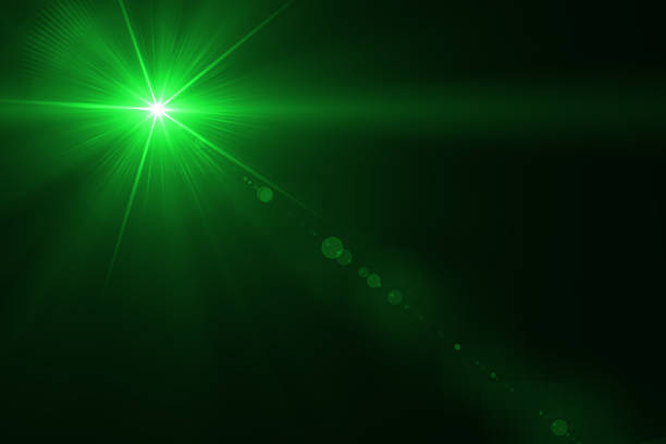 istock abstract lens flare green  light over black background 622313792
