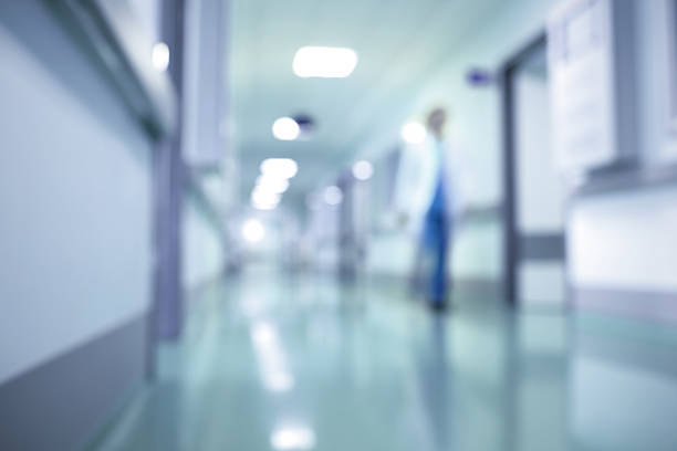 istock Corridor in a scientific research building 622314236