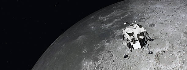 istock Lunar Module near the moon 622319460
