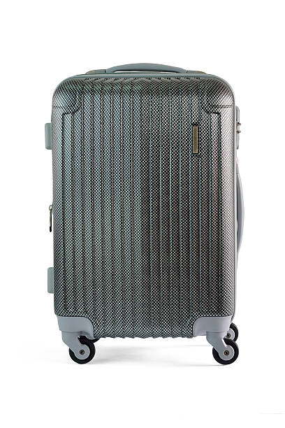 istock Silver travel luggage 622320278