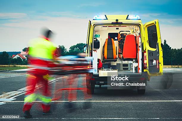 Emergency Medical Service Stock Photo - Download Image Now - Ambulance, Transportation, Shock