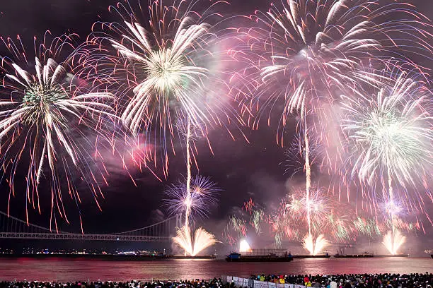 Photo of Busan South Korea, International Fireworks competition event, night