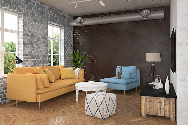 istock Modern Living room with sofa and armchairs 622324724