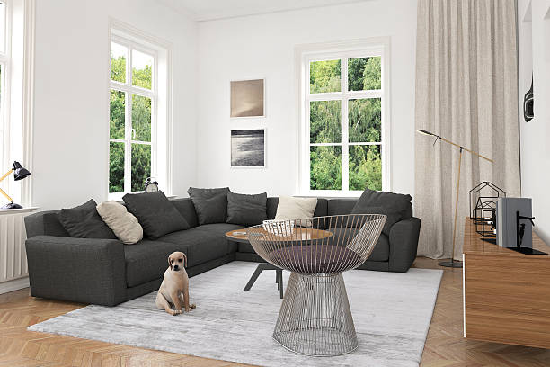 istock Modern Living room with sofa and armchairs 622417806