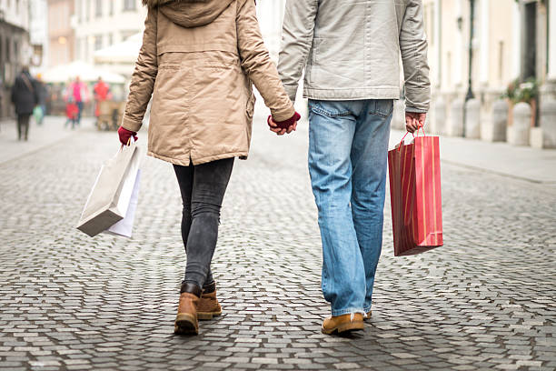 istock Shopping time in old town 622419942