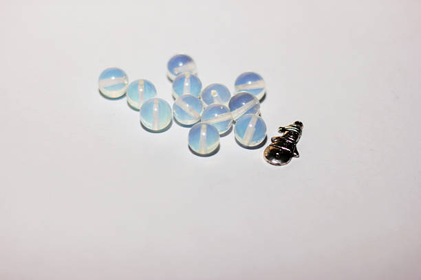 istock Great colorful beads beads on a white background 622420330