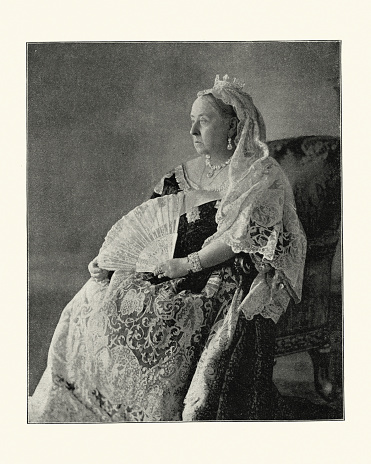 Vintage photograph of Queen Victoria, 1896