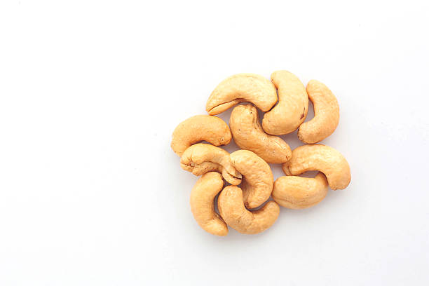 istock Cashew nuts snack food on white background. 622422920