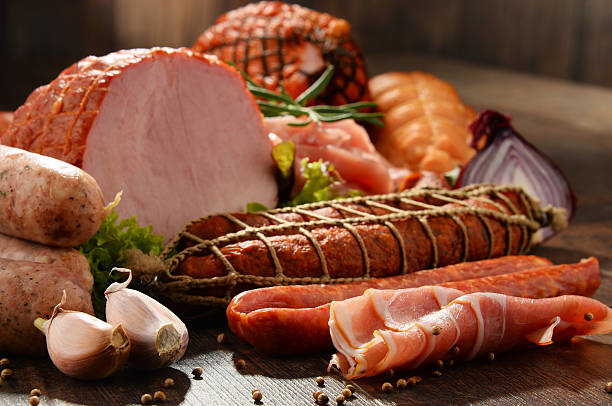 istock Meat products including ham and sausages 622423026