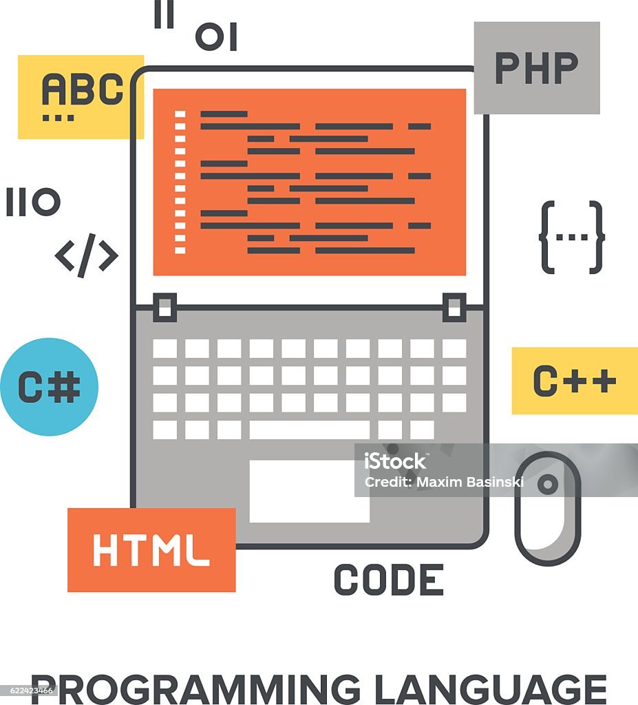 Programming Language Concept Stock Illustration - Download Image Now ...