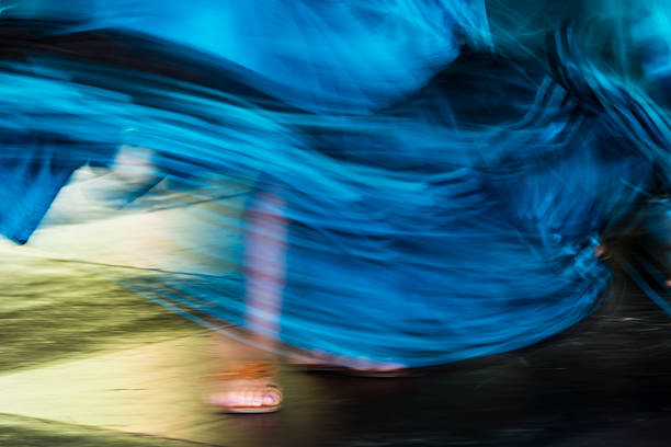 istock Abstract of traditional dancer with motion blur 622429134