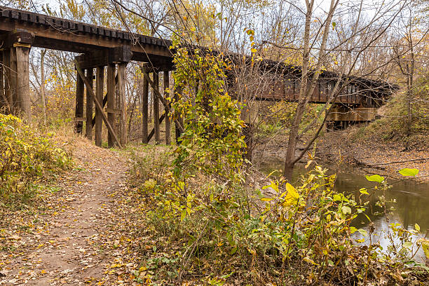istock Railroad Bridge Over Minneopa River 622429138