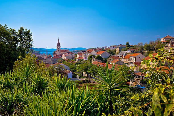 istock Town of Milna coast view 622429992