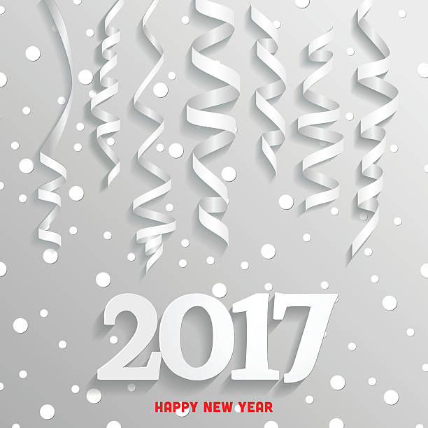 Felice anno nuovo sfondo 2017 - illustrazione arte vettoriale